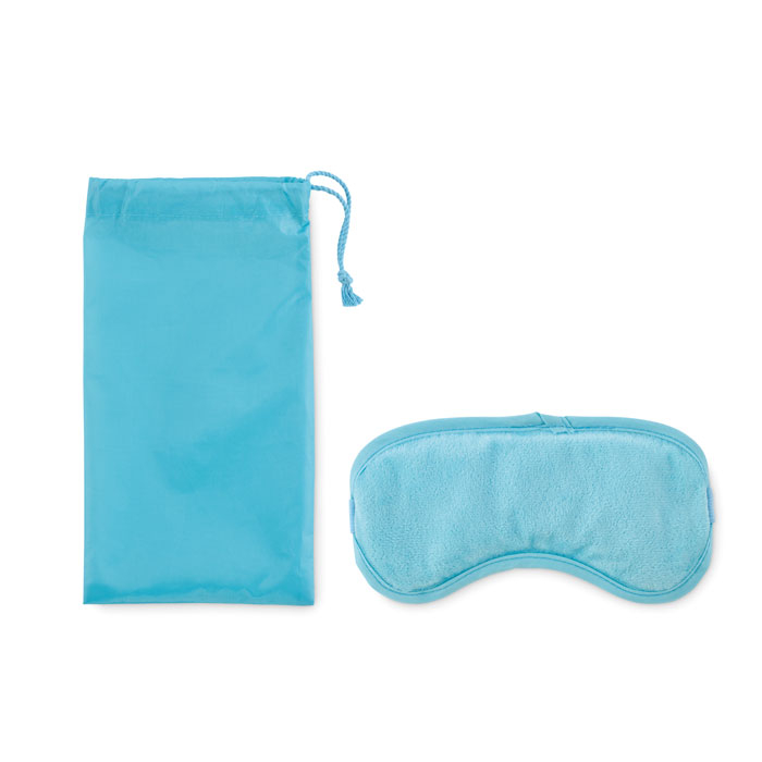 Masque publicitaire rafraîchissant réversible REVEYES bleu bébé